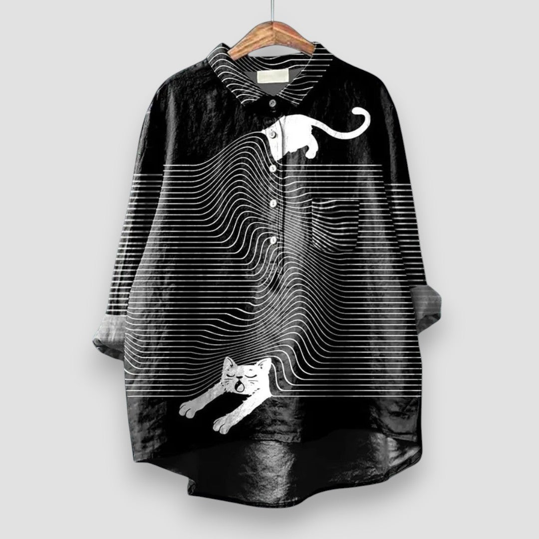 Geraldine™ | Kvinders Skjorte med Hundemotiv