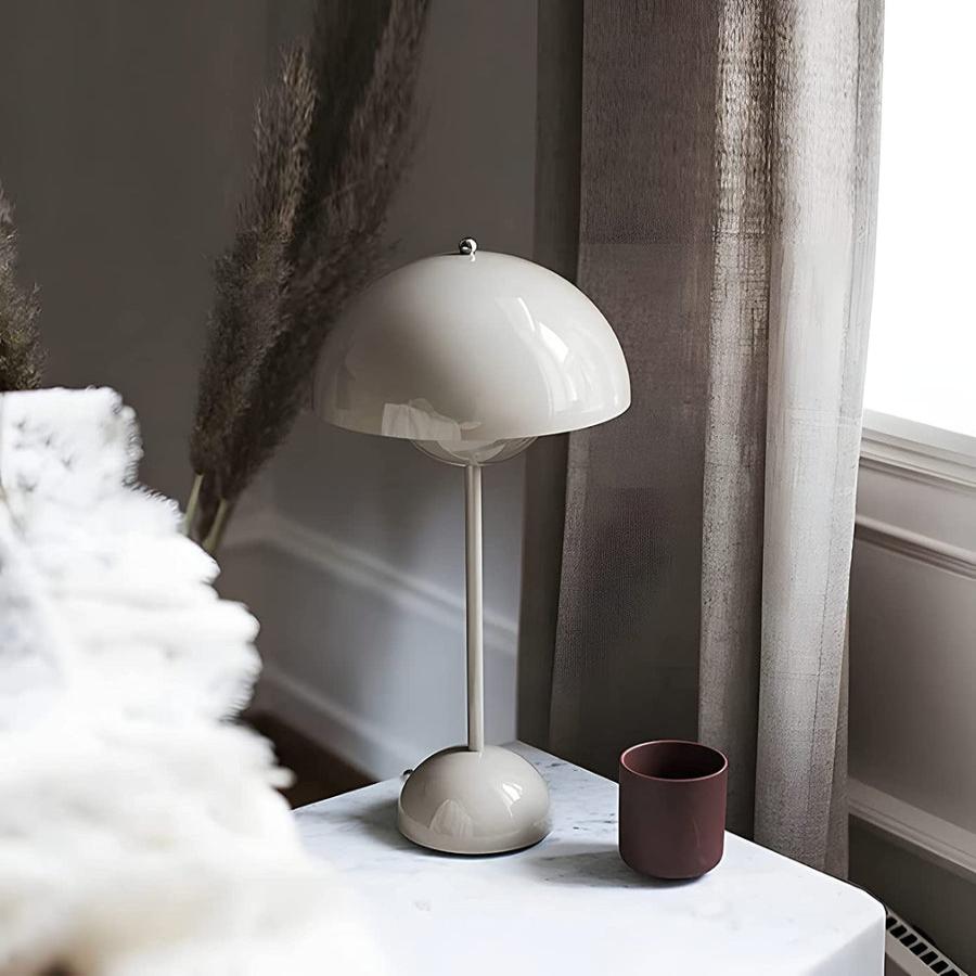 Genopladelig Minimalistisk Svampetabelampe med Berøringskontrol