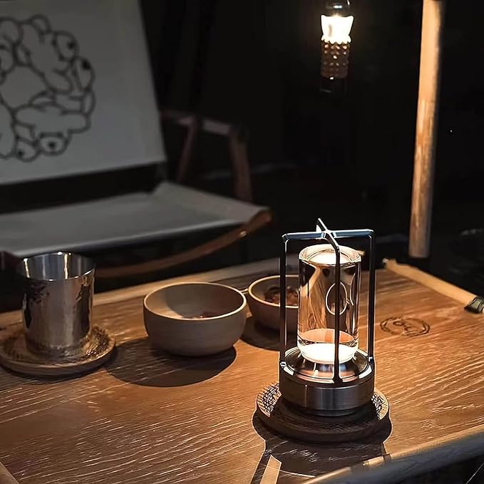 Dæmpbar Trådløs Vintage Metal Bordlampe