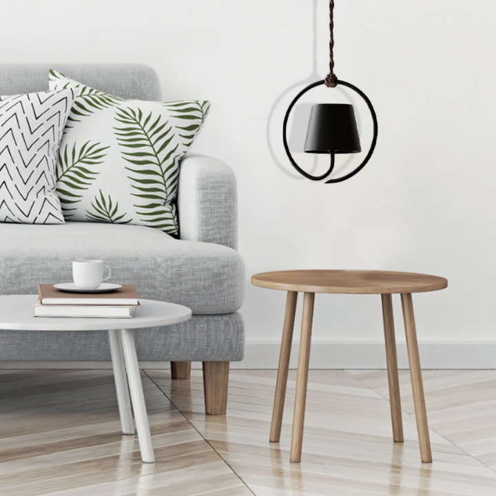 Moderne Metal- og Glaspendellampe med Varm Hvid LED Belysning