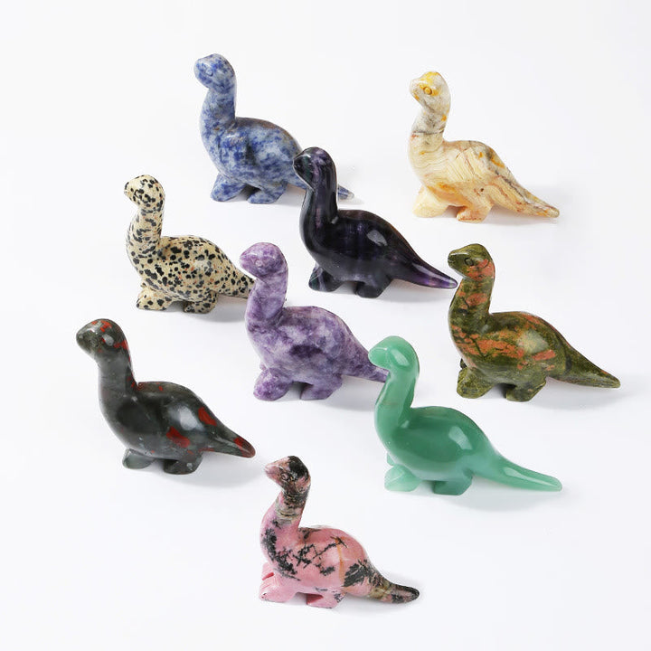 Naturlig Krystal Dinosaur Figurine 2,5 Tommer