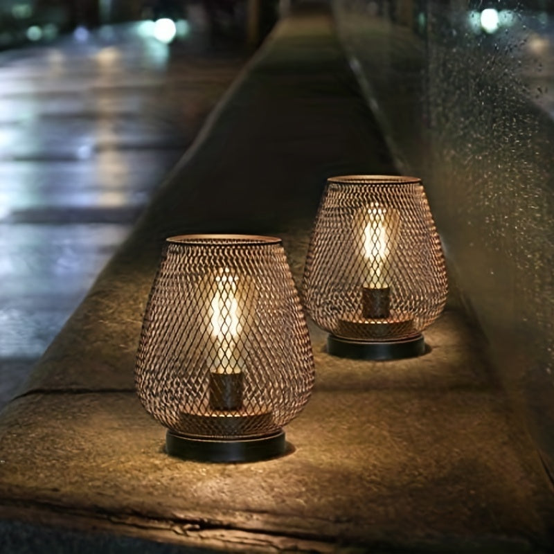 Industriel Mesh Bordlampe Sæt med LED Pærer