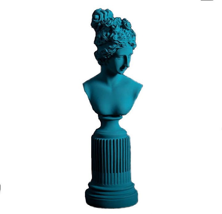 Elegant Græsk Gudinde Statue i Premium Harpiks - 36 cm, 4 Farver