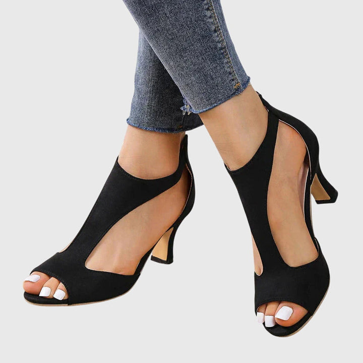 Karin | Dame Forår Cutout Sandaler Med Åben Tå