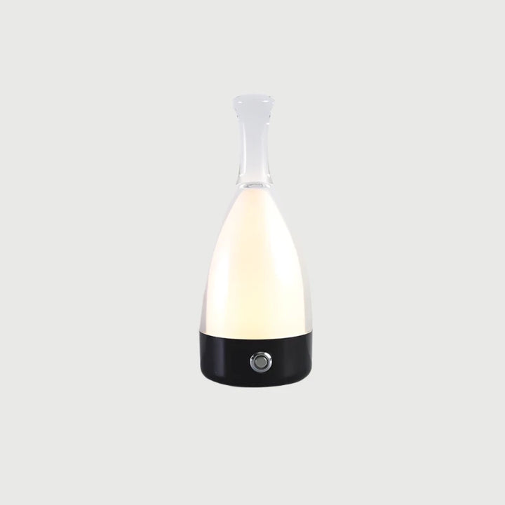 Vinflaskeformet USB Genopladelig Bordlampe med Dæmpbart LED-lys