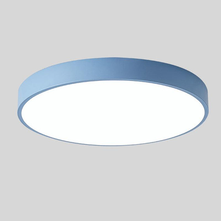Træ Rund Loftlampe med Peberkage-design