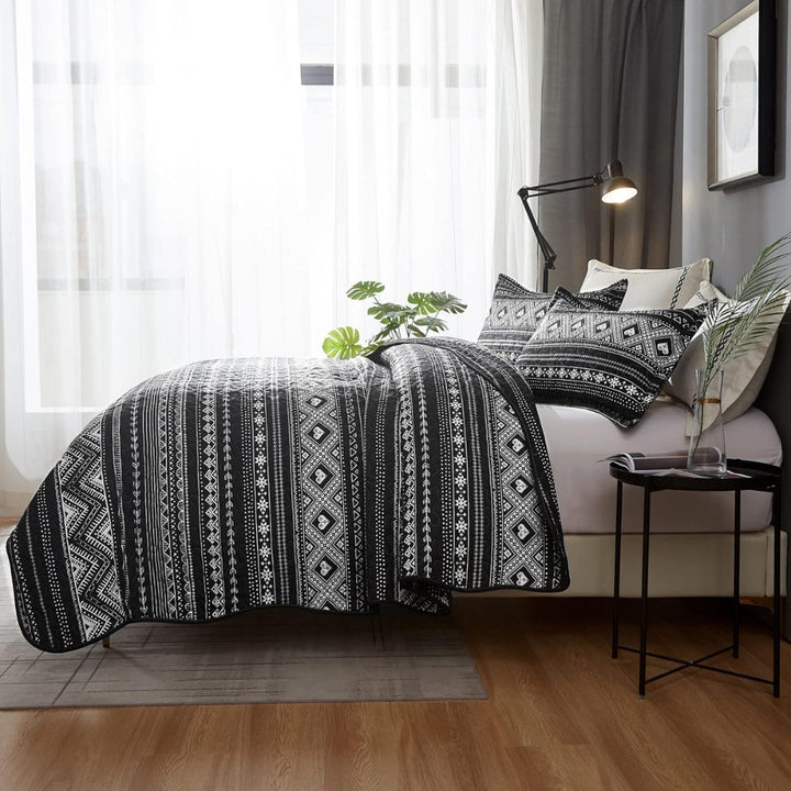 Moderne Geometrisk Dynecover Sæt i Mikrofiber med Tribal Mønster