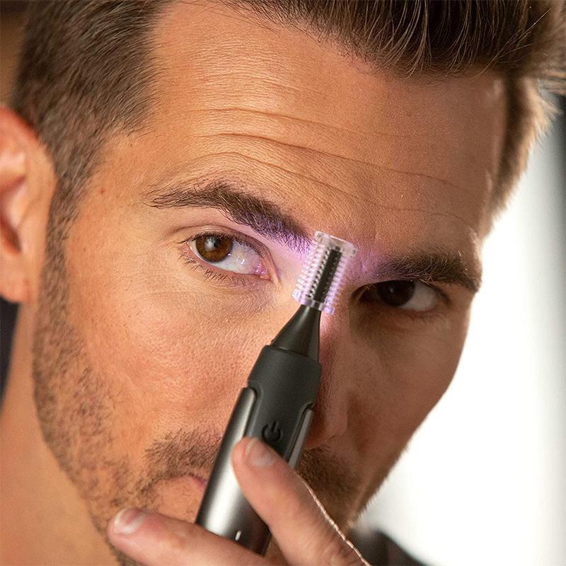 Ultra-slim Mikropræcisions Trimmer til Næse, Ører og Øjenbryn med LED-lys