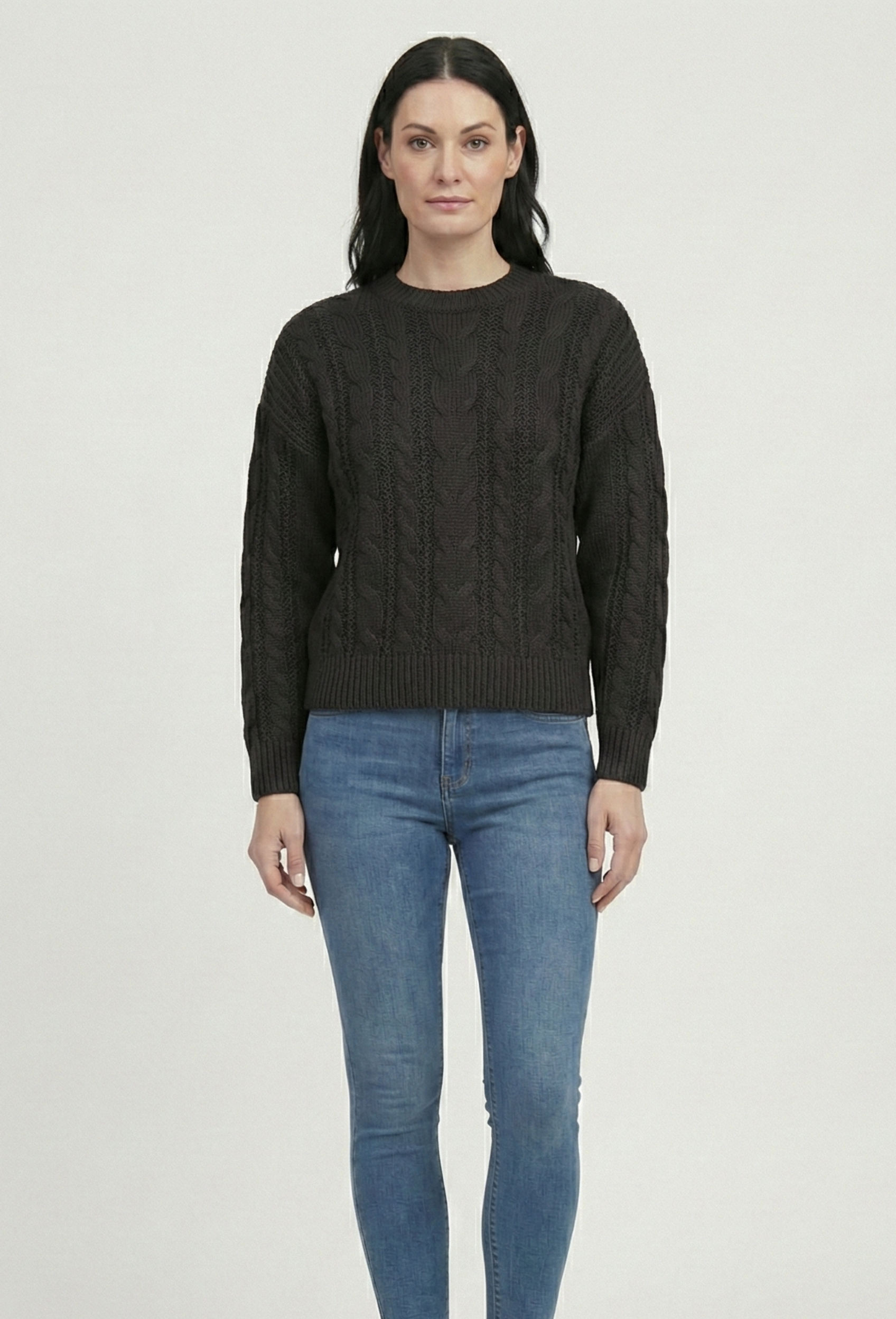 Ava | Klassisk Kabelstrik Trøje – Komfortabel & Tidløs