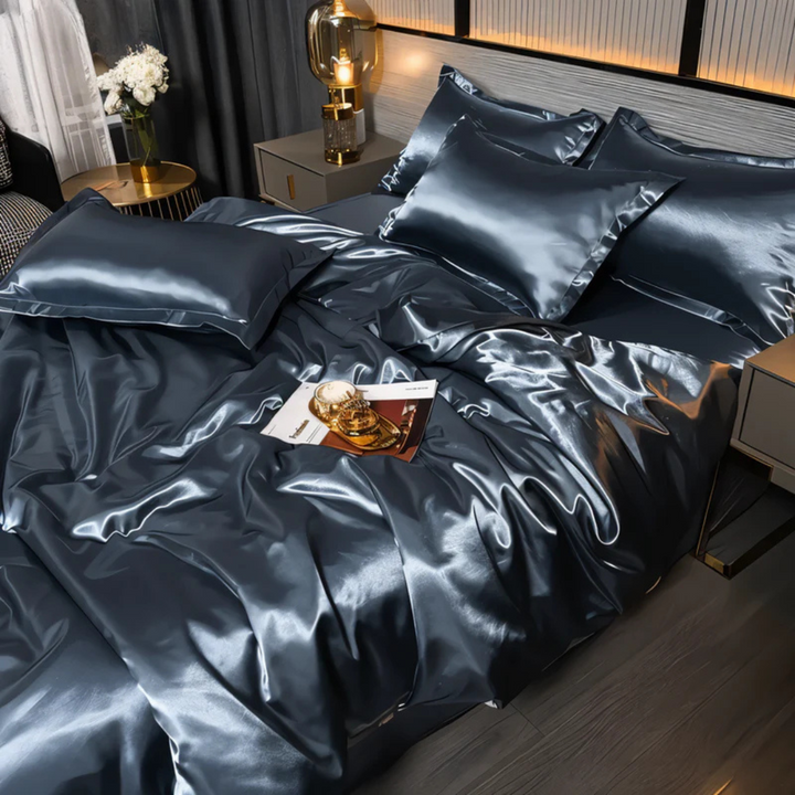Premium Silke Duvet Cover Sæt med 2 Pudebetræk