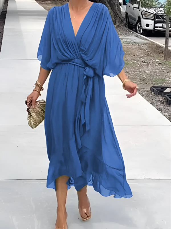 Lori™ | Tidless Wrap Midi Kjole