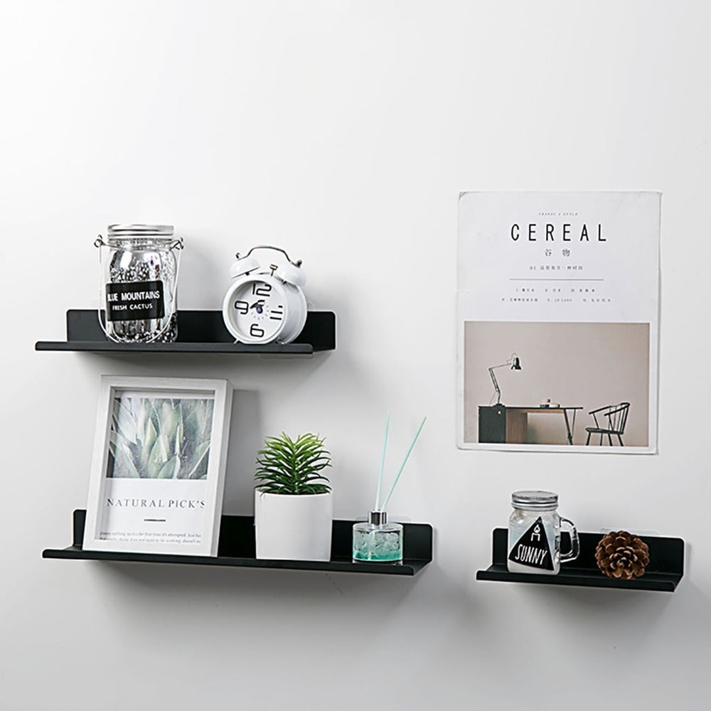 Metal Hylde Organizer i Hvid eller Sort med Holdbar Konstruktion
