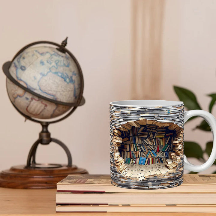 3D Keramisk Bibliotekskrus til Bogelskere