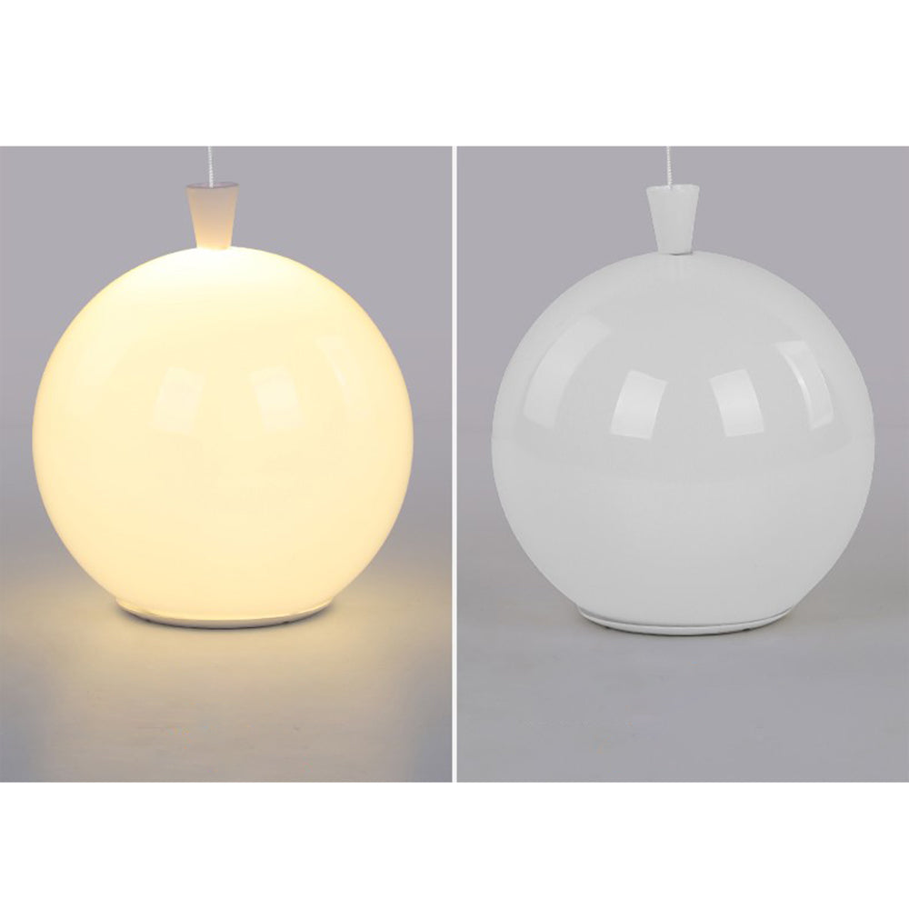 Moderne Rund LED Loftlampe i Hvid Akryl