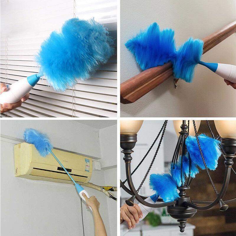 360° Elektrisk Spin Duster med Mikrofiberbørster