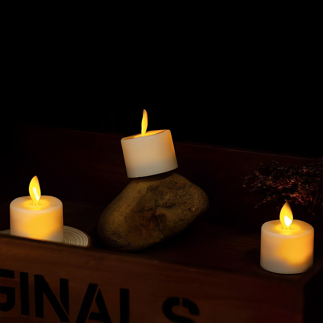 Flameless LED Stearinlys med Bevægelse og Fjernbetjening