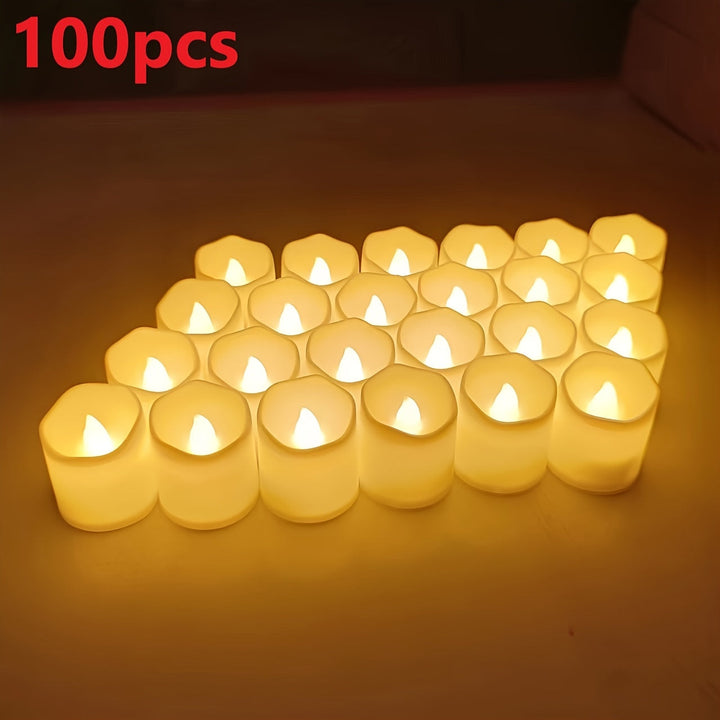 Flameless LED Fyrfadslys med Realistisk Flakkende Effekt