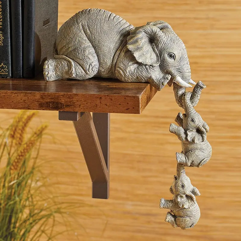 Elegant Elefant Dekorativ Ornament i Højkvalitets Harpiks