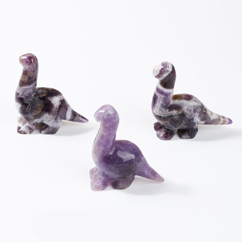 Naturlig Krystal Dinosaur Figurine 2,5 Tommer