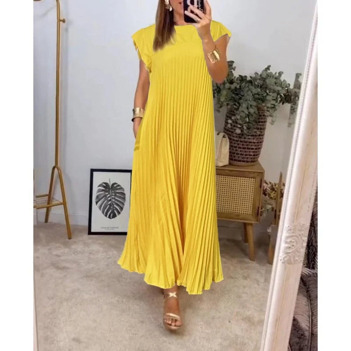 Fern | Kvinders Flowy Plisseret Maxi Kjole Cocktail