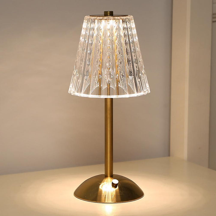 Krystal Touch Kontrol Bordlampe i Aluminium