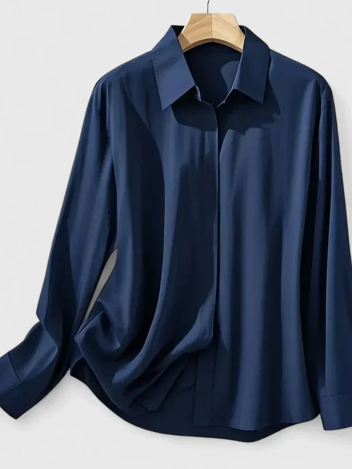 Reese | Kvinders Elegante Skjorte med Knappesluse