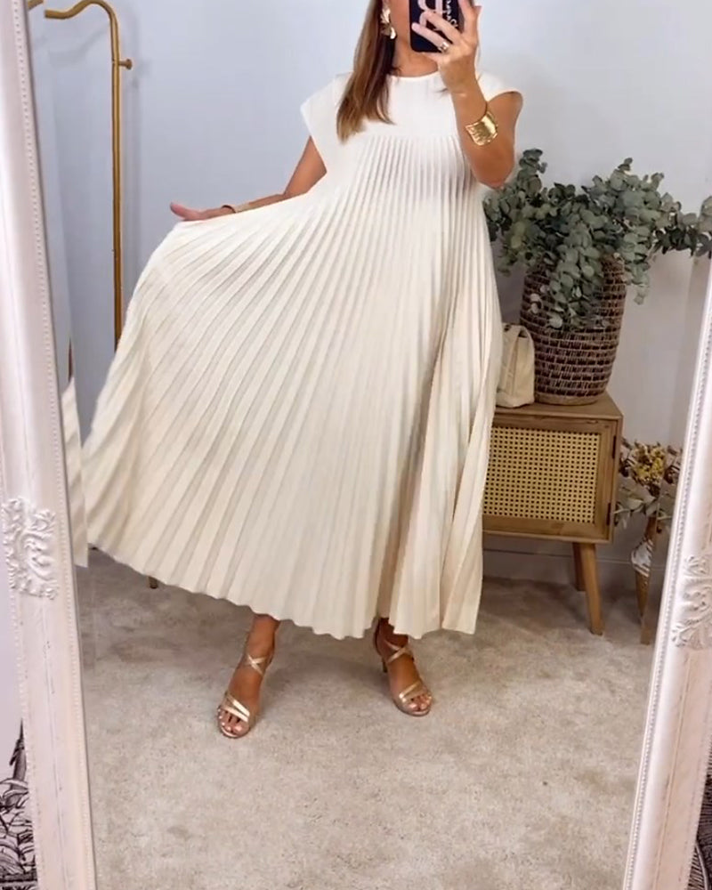 Fern | Kvinders Flowy Plisseret Maxi Kjole Cocktail