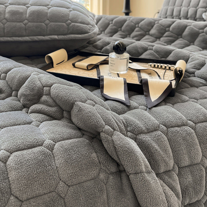 Blødt Firkantet Plush Tæppe til Sofa og Seng