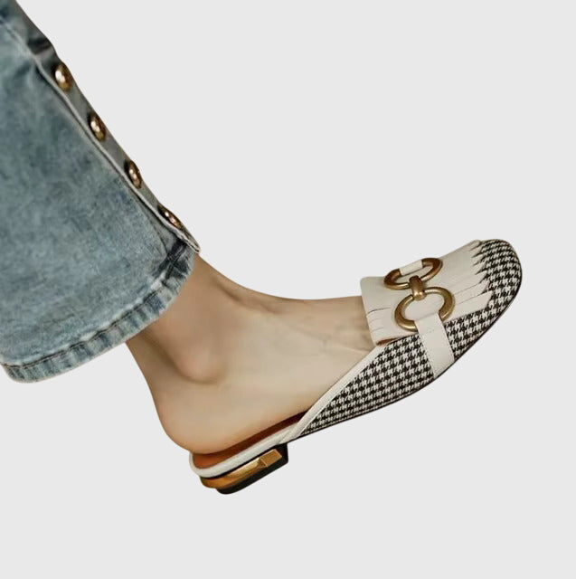 Pauline | Damernes Slip-On Sandaler med Spændedesign