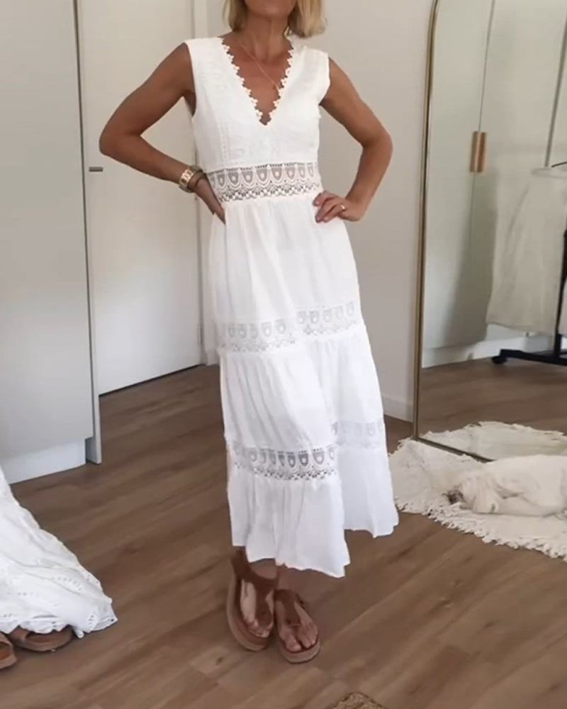 Liberty | Kvinders Wrap Boho Flowy Draperet Kjole