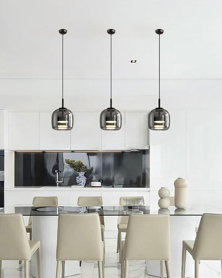 Røgglas Chandelier Sæt med Justerbar Kæde