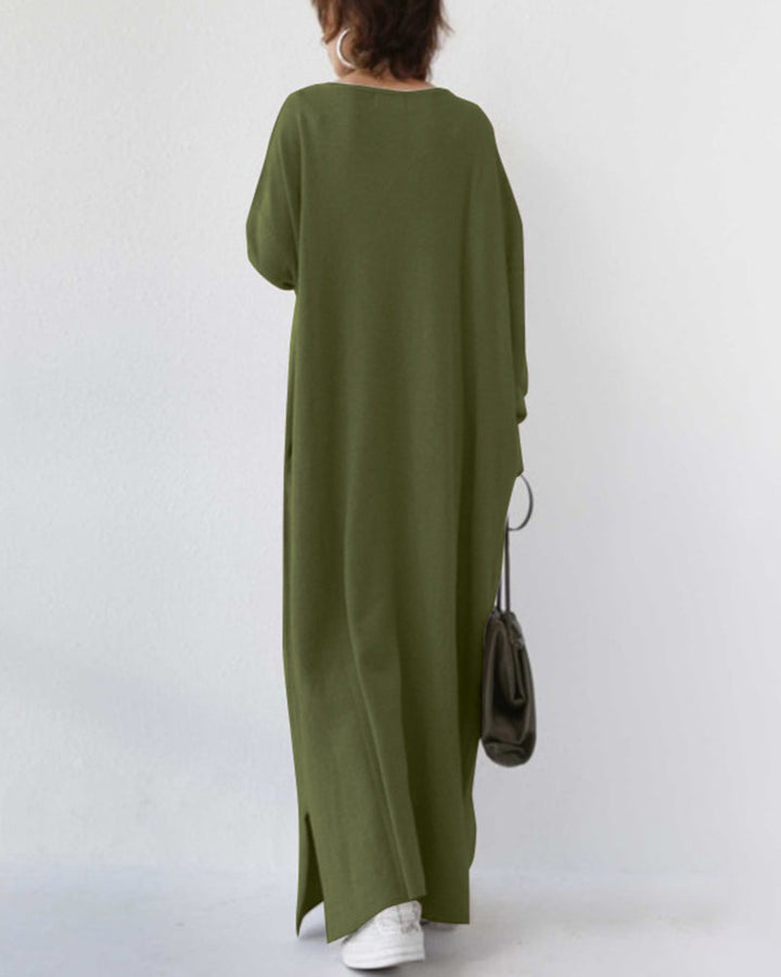 Harriet™ | Elegant Vinter Maxi Kjole til Kvinder med Lange Ærmer
