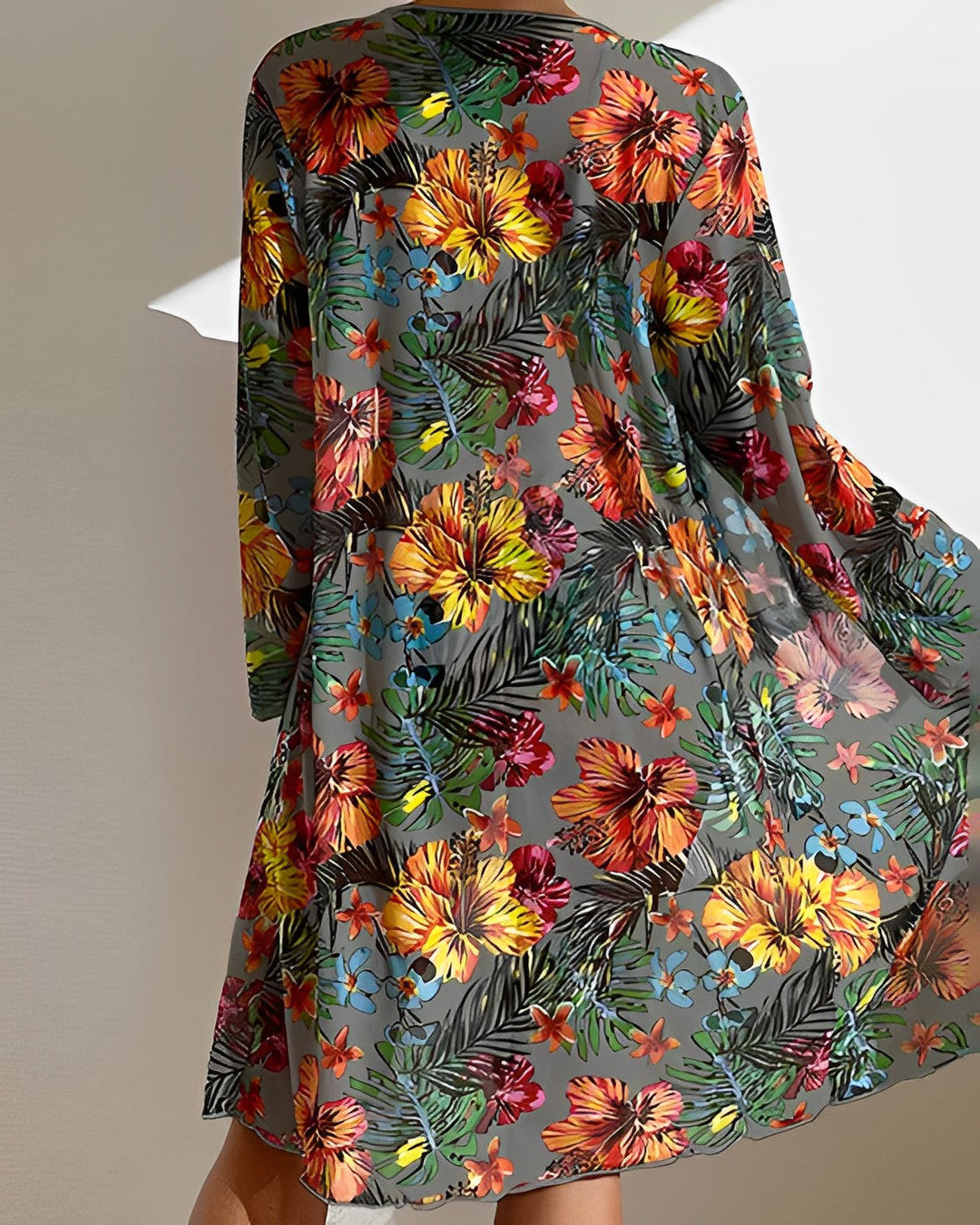Juanita™ | Tropisk Print Bikini Sæt med Cover-Up