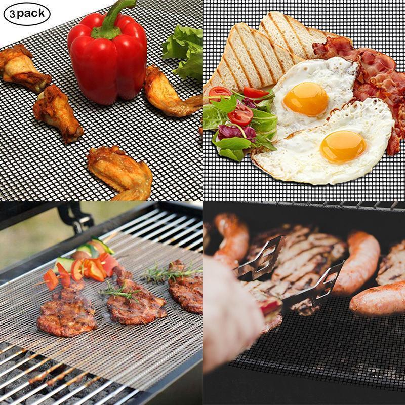 Genanvendelig Non-Stick Grillmåtte til BBQ - Varmebestandig og Let at Rengøre