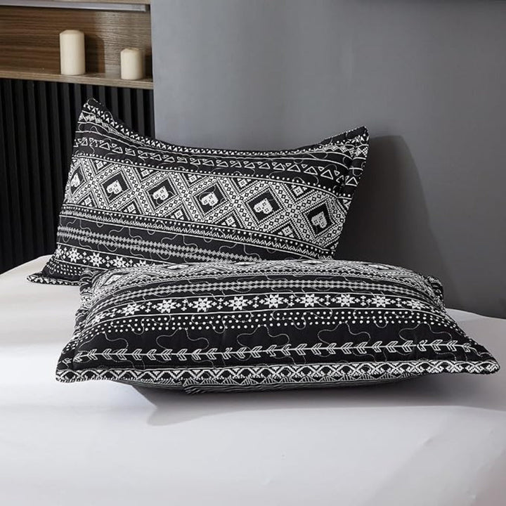 Moderne Geometrisk Dynecover Sæt i Mikrofiber med Tribal Mønster
