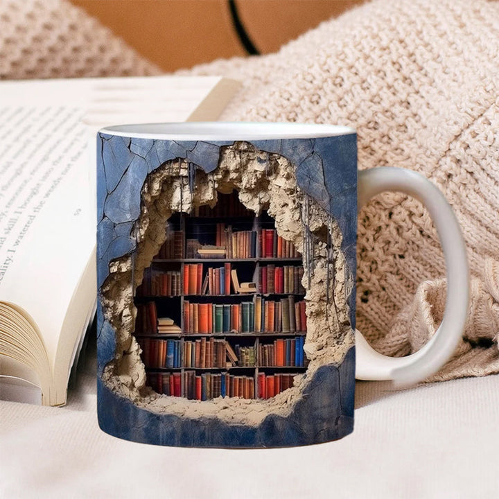 3D Keramisk Bibliotekskrus til Bogelskere