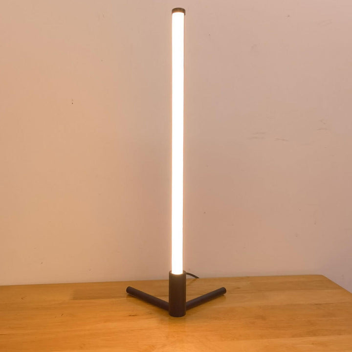 Minimalistisk LED Bordlampe med Justerbare Lysindstillinger i Metal og Akryl
