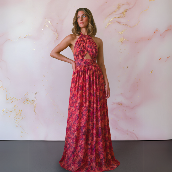 Cora™ | Elegant Floral Maxi Kjole