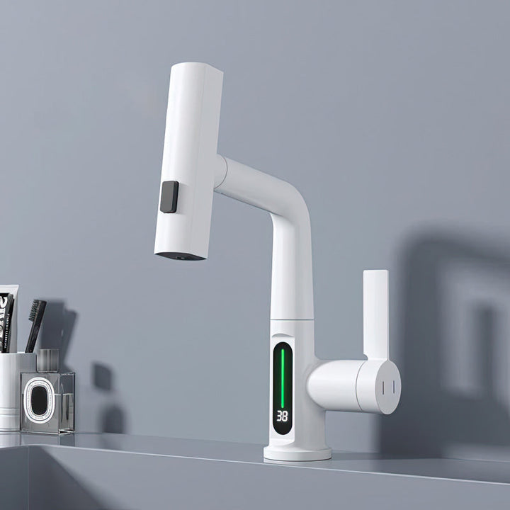 Smart Vandhane med LED Temperaturskærm og 360° Drejefunktion