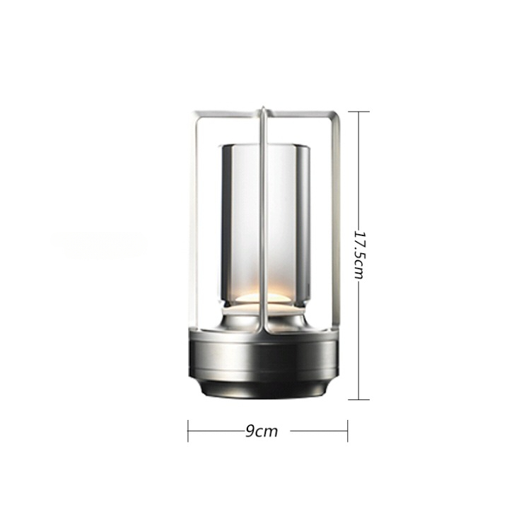 Trådløs Aluminium Bordlampe med Dæmpbar Lysstyrke og Vandtæt Design