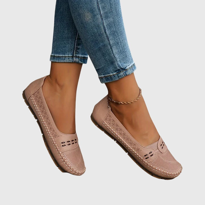 Petra | Dame Forår Perforerede Lette Loafers