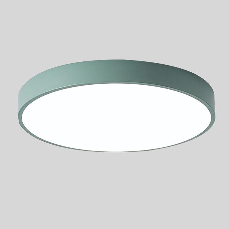 Træ Rund Loftlampe med Peberkage-design
