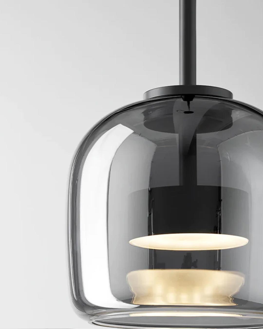 Røgglas Chandelier Sæt med Justerbar Kæde