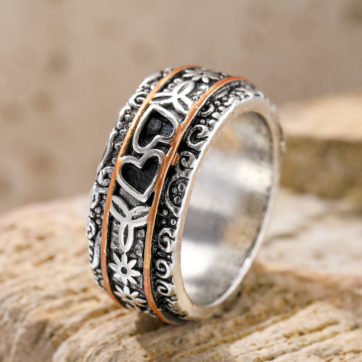 Graveret Sølv Heritage Ring