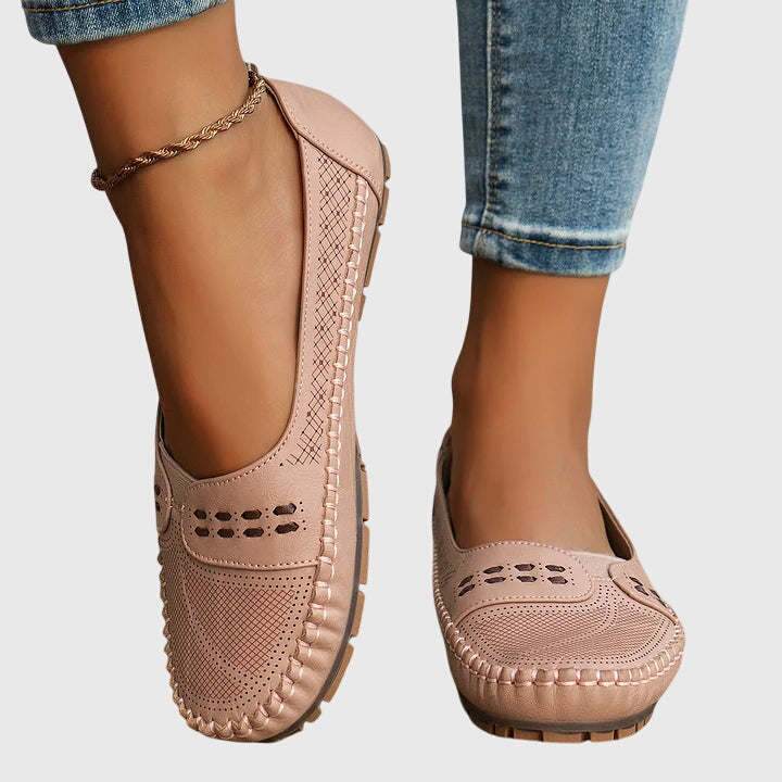 Petra | Dame Forår Perforerede Lette Loafers