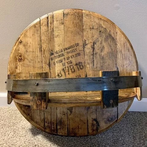 Håndlavet Træ Drikkevare Display Stativ - Begrænset Udgave til 6 Flasker