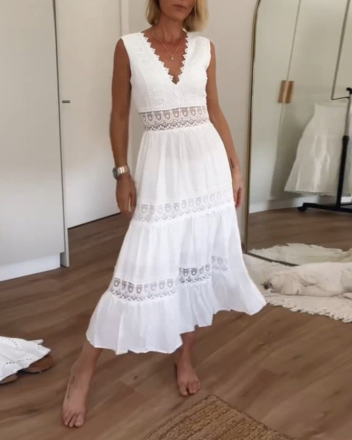 Liberty | Kvinders Wrap Boho Flowy Draperet Kjole