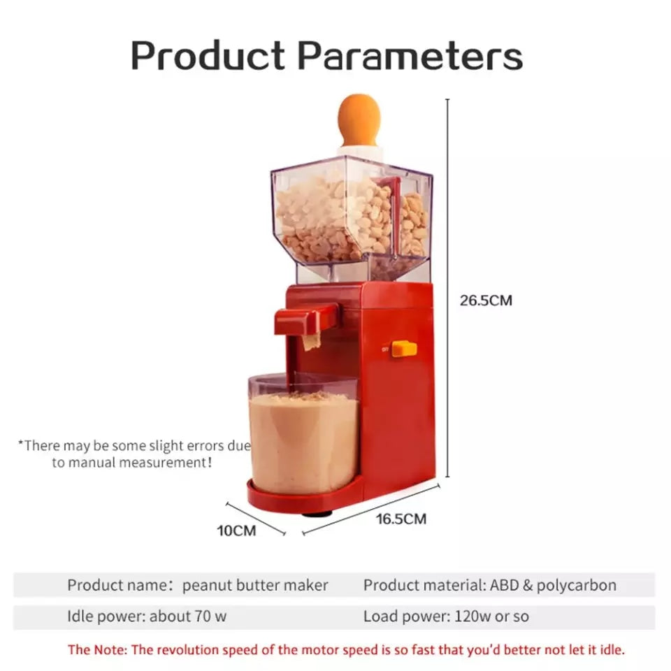 Elektrisk Peanut Butter Maker 17 oz med Kompakt Design