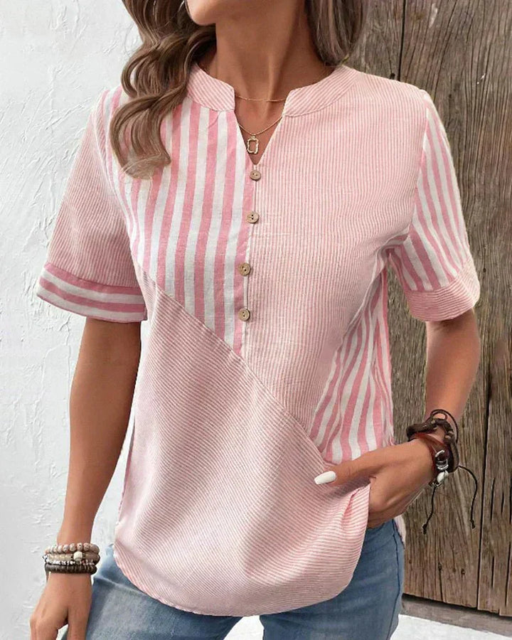 Monroe™ | Bløde Striber Bluse