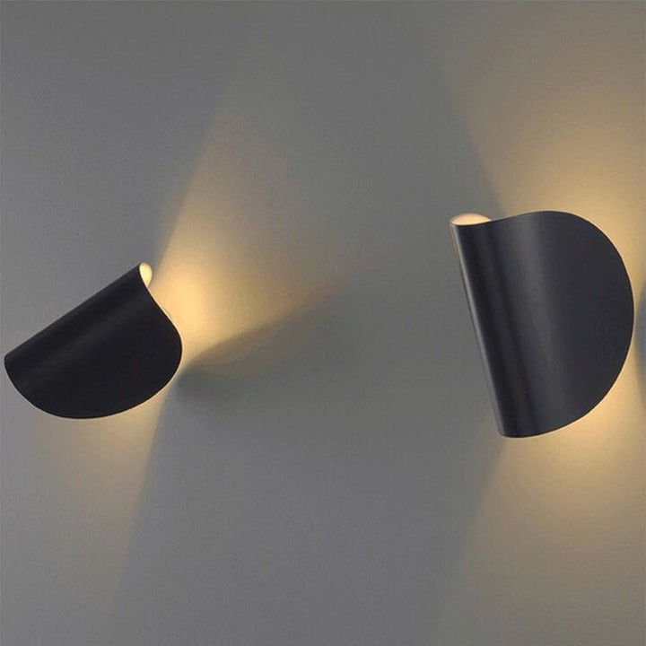 Geometrisk LED Væglampe i Metal - Indendørs/Udendørs, 4 Farver